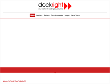 Tablet Screenshot of dockright.com